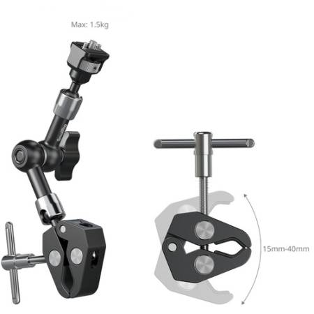 SmallRig 5310 - Magic Arm z zaciskiem szczękowym, zakres